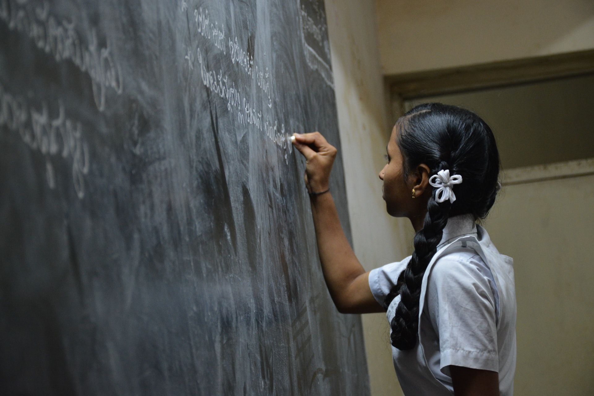 writing on the board